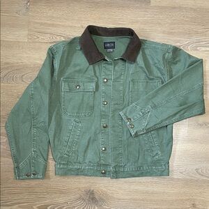 VALOR Men’s 100% Cotton Size Small Green Chore Jacket